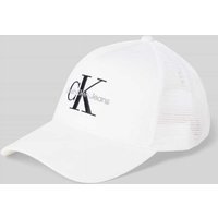 CK Calvin Klein Basecap mit Label-Stitching in Weiss, Größe 1 von CK Calvin Klein