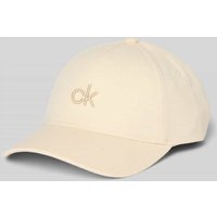CK Calvin Klein Basecap mit Logo-Stitching in Offwhite, Größe 1 von CK Calvin Klein