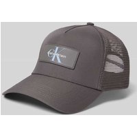 CK Calvin Klein Cap mit Label-Patch in Mittelgrau, Größe 1 von CK Calvin Klein