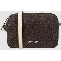CK Calvin Klein Crossbody Bag mit Logo-Muster in Dunkelbraun, Größe One Size von CK Calvin Klein