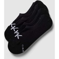 CK Calvin Klein Füßlinge mit Label-Details im 4er-Pack in Black, Größe One Size von CK Calvin Klein