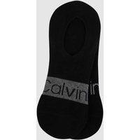 CK Calvin Klein Füßlinge mit Stretch-Anteil im 2er-Pack in Black, Größe 39/42 von CK Calvin Klein