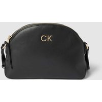 CK Calvin Klein Handtasche in unifarbenem Design mit Label-Detail in Black, Größe One Size von CK Calvin Klein