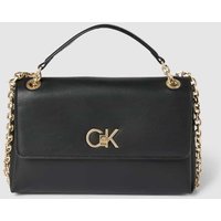 CK Calvin Klein Handtasche mit Drehverschluss in unifarbenem Design in Black, Größe One Size von CK Calvin Klein