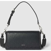 CK Calvin Klein Handtasche mit Magnetverschluss und Logo-Muster in Black, Größe One Size von CK Calvin Klein