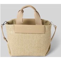CK Calvin Klein Handtasche mit Strukturmuster Modell 'RAFFIA' in Sand, Größe 1 von CK Calvin Klein