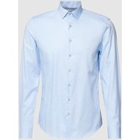 CK Calvin Klein Slim Fit Businesshemd aus Twill in Bleu, Größe 40 von CK Calvin Klein