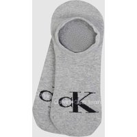 CK Calvin Klein High Cut Füßlinge mit Logo in Mittelgrau Melange, Größe 40/46 von CK Calvin Klein