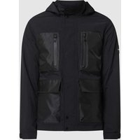 CK Calvin Klein Jacke mit abnehmbarer Kapuze in Black, Größe M von CK Calvin Klein