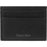 CK Calvin Klein Kartenetui aus Leder in Black, Größe One Size von CK Calvin Klein