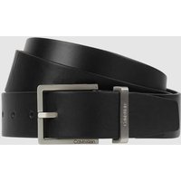 CK Calvin Klein Ledergürtel mit Dornschließe in Black, Größe 115 von CK Calvin Klein