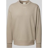 CK Calvin Klein Oversized Sweatshirt mit Label-Print in Khaki, Größe L von CK Calvin Klein