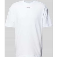 CK Calvin Klein Oversized T-Shirt mit Label-Print in Weiss, Größe L von CK Calvin Klein