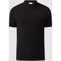 CK Calvin Klein Poloshirt aus Slub Jersey in Black, Größe M von CK Calvin Klein