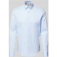 CK Calvin Klein Regular Fit Business-Hemd mit Kentkragen Modell 'Bari' in Bleu, Größe 42 von CK Calvin Klein