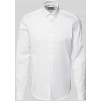 CK Calvin Klein Regular Fit Business-Hemd mit Kentkragen Modell 'Bari' in Weiss, Größe 38 von CK Calvin Klein