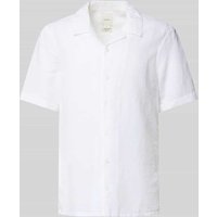 CK Calvin Klein Regular Fit Freizeithemd aus Leinen-Baumwoll-Mix in Weiss, Größe XXL von CK Calvin Klein