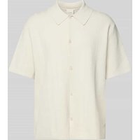 CK Calvin Klein Regular Fit Freizeithemd mit Strukturmuster in Sand, Größe XL von CK Calvin Klein