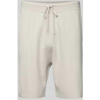 CK Calvin Klein Regular Fit Shorts mit Strukturmuster in Sand, Größe XXL von CK Calvin Klein