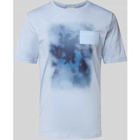 CK Calvin Klein Regular Fit T-Shirt aus reiner Baumwolle in Hellblau, Größe XXL von CK Calvin Klein