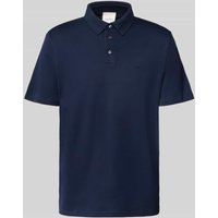 CK Calvin Klein Relaxed Fit Poloshirt mit Logo-Stitching Modell 'SUPIMA' in Marine, Größe XL von CK Calvin Klein