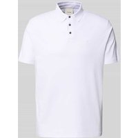 CK Calvin Klein Relaxed Fit Poloshirt mit Logo-Stitching Modell 'SUPIMA' in Weiss, Größe XL von CK Calvin Klein