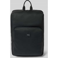 CK Calvin Klein Rucksack mit Label-Patch Modell 'CK ESSENTIAL' in Black, Größe 1 von CK Calvin Klein