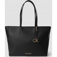CK Calvin Klein Shopper mit Label-Applikationen Modell 'MUST' in Black, Größe One Size von CK Calvin Klein