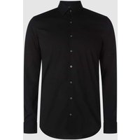CK Calvin Klein Slim Fit Business-Hemd mit Kentkragen Modell 'Bari' in Black, Größe 40 von CK Calvin Klein