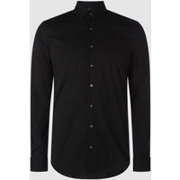 CK Calvin Klein Slim Fit Business-Hemd mit Kentkragen Modell 'Bari' in Black, Größe 42 von CK Calvin Klein