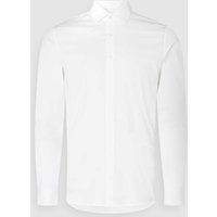 CK Calvin Klein Slim Fit Businesshemd aus Popeline in Weiss, Größe 41 von CK Calvin Klein
