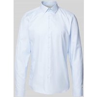CK Calvin Klein Slim Fit Business-Hemd mit Knopfleiste Modell 'Bari' in Bleu, Größe 41 von CK Calvin Klein