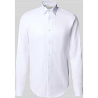 CK Calvin Klein Slim Fit Business-Hemd mit Knopfleiste Modell 'Harrison' in Weiss, Größe 38 von CK Calvin Klein