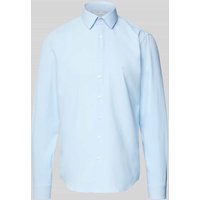 CK Calvin Klein Slim Fit Business-Hemd mit Label-Stitching Modell 'BARI' in Bleu, Größe 39 von CK Calvin Klein