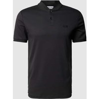 CK Calvin Klein Slim Fit Poloshirt mit Stehkragen in Black, Größe L von CK Calvin Klein