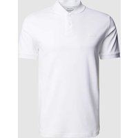 CK Calvin Klein Slim Fit Poloshirt mit Stehkragen in Weiss, Größe M von CK Calvin Klein