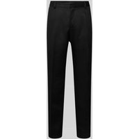 CK Calvin Klein Slim Fit Stoffhose mit Bügelfalten in Black, Größe M von CK Calvin Klein