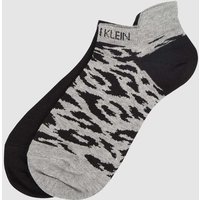 CK Calvin Klein Sneakersocken aus Viskosemischung im 2er-Pack in Dunkelgrau, Größe One Size von CK Calvin Klein