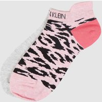 CK Calvin Klein Sneakersocken aus Viskosemischung im 2er-Pack in Pink, Größe One Size von CK Calvin Klein