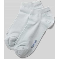 CK Calvin Klein Sneakersocken mit Label-Detail im 2er-Pack in Hellblau, Größe 39-42 von CK Calvin Klein