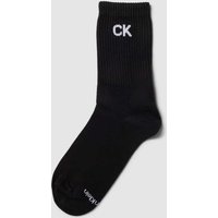 CK Calvin Klein Socken mit Label-Details in Black, Größe One Size von CK Calvin Klein