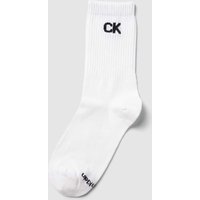 CK Calvin Klein Socken mit Label-Details in Weiss, Größe One Size von CK Calvin Klein