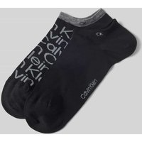 CK Calvin Klein Socken mit Label-Print im 2er-Pack in Black, Größe 43-46 von CK Calvin Klein