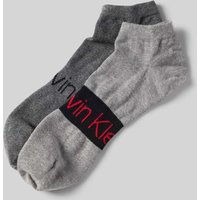 CK Calvin Klein Socken mit Label-Print im 2er-Pack in Mittelgrau, Größe 39-42 von CK Calvin Klein