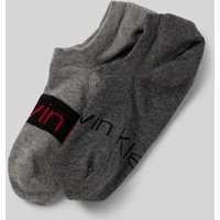 CK Calvin Klein Socken mit Label-Print im 2er-Pack in Mittelgrau Melange, Größe 39-42 von CK Calvin Klein