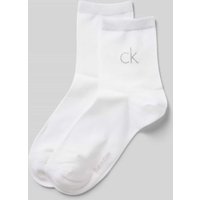 CK Calvin Klein Socken mit Label-Print im 2er-Pack in Weiss, Größe 39-42 CK Calvin Klein Socken mit Label-Print im 2er-Pack in Weiss, Größe 39-42 von CK Calvin Klein