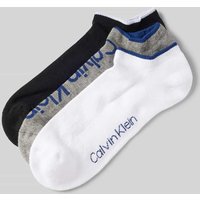 CK Calvin Klein Socken mit Label-Print im 3er-Pack in Mittelgrau, Größe 40-46 von CK Calvin Klein