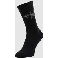 CK Calvin Klein Socken mit Logo in Black, Größe 40/46 von CK Calvin Klein