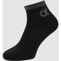 CK Calvin Klein Socken mit Strasssteinen in Black, Größe One Size von CK Calvin Klein