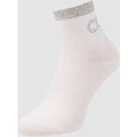 CK Calvin Klein Socken mit Strasssteinen in Weiss, Größe One Size von CK Calvin Klein